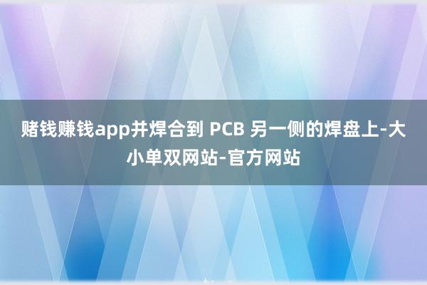 赌钱赚钱app并焊合到 PCB 另一侧的焊盘上-大小单双网站-官方网站