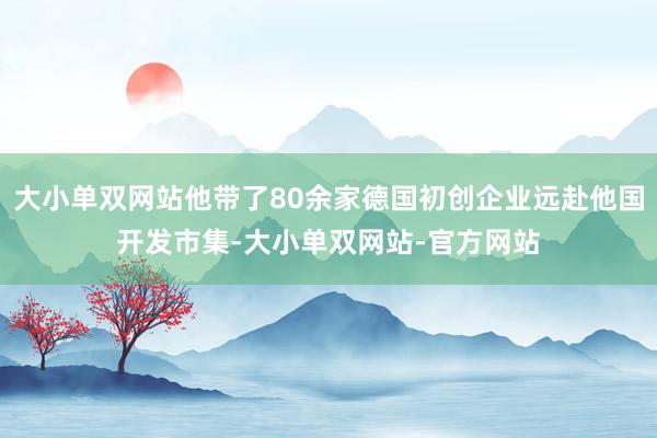 大小单双网站他带了80余家德国初创企业远赴他国开发市集-大小单双网站-官方网站