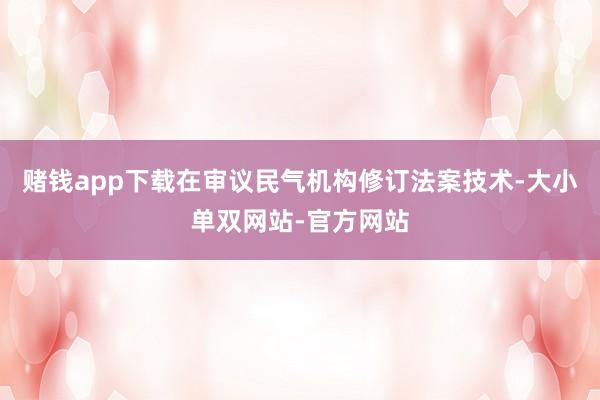 赌钱app下载在审议民气机构修订法案技术-大小单双网站-官方网站