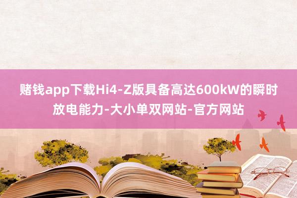 赌钱app下载Hi4-Z版具备高达600kW的瞬时放电能力-大小单双网站-官方网站